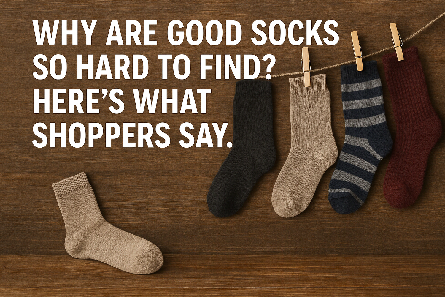 The Socks Dilemma - Why are good socks so hard to find?