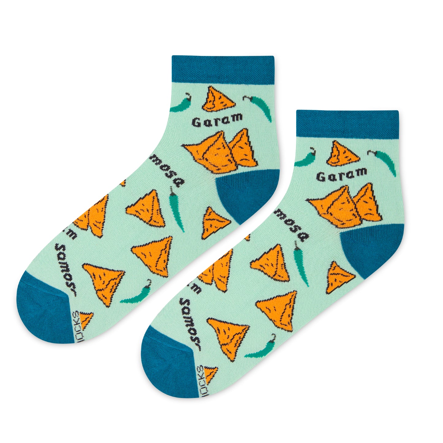 Dynamocks Samosa Ankle Length Socks for Men and Women.