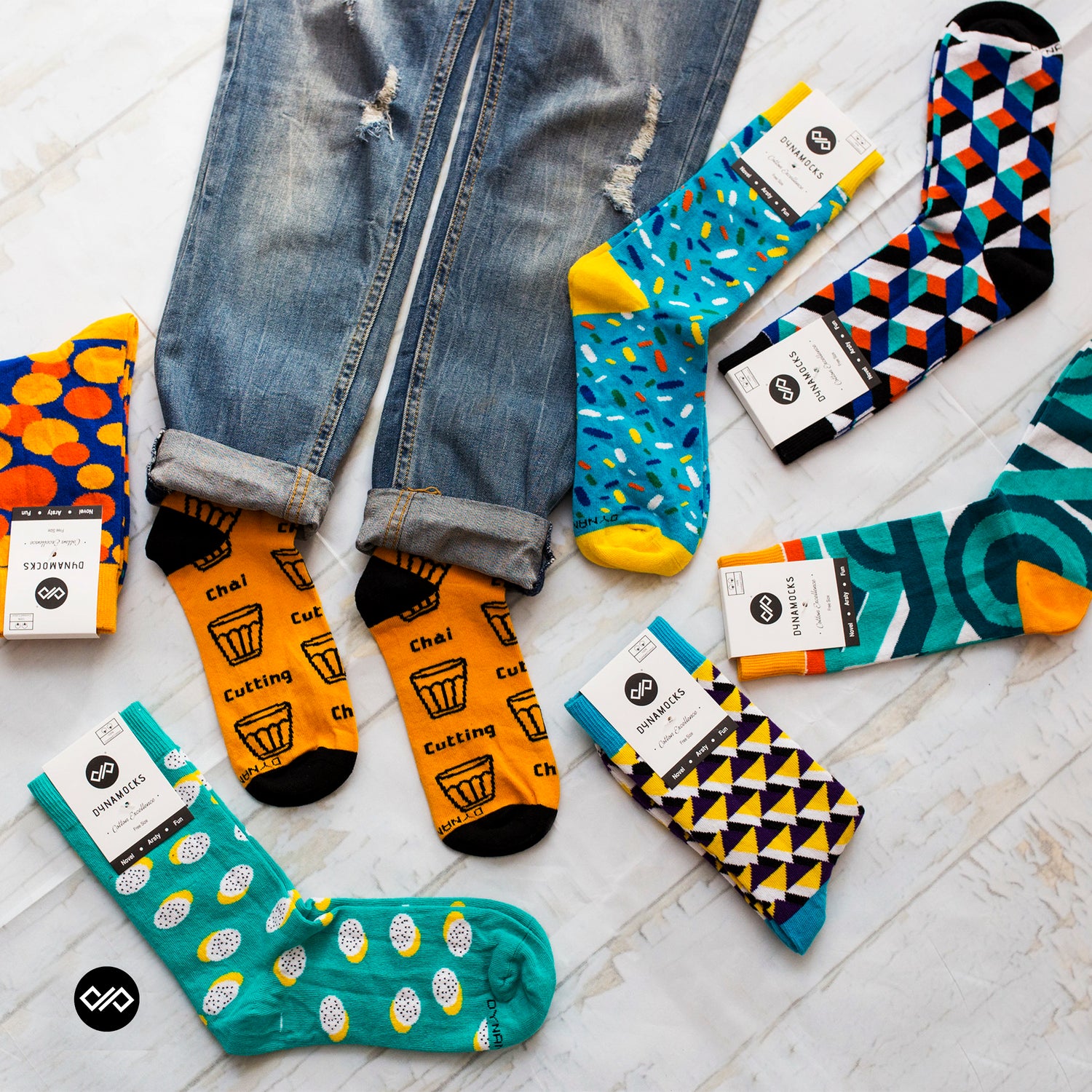 Dynamocks Crew Length Socks for Men and Women.