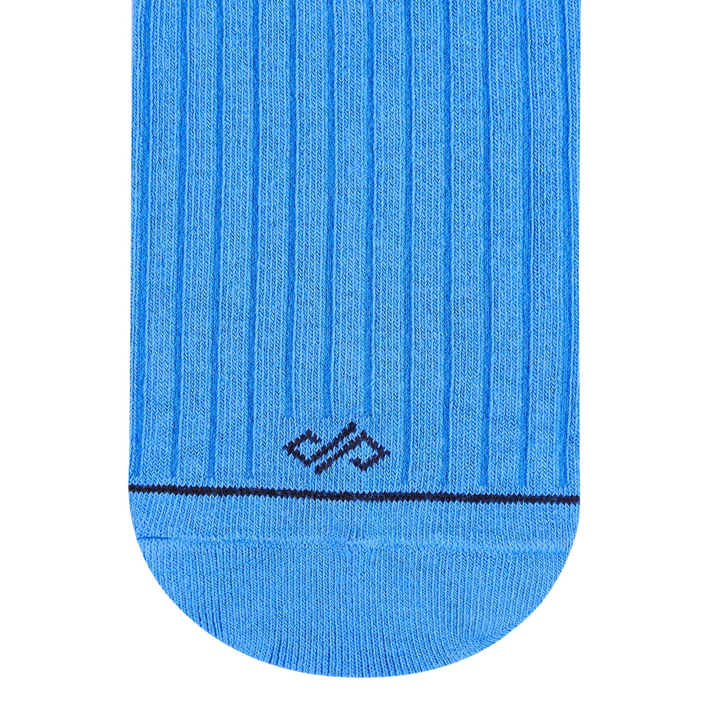 Dynamocks Blue Solid Crew Socks for men and women.