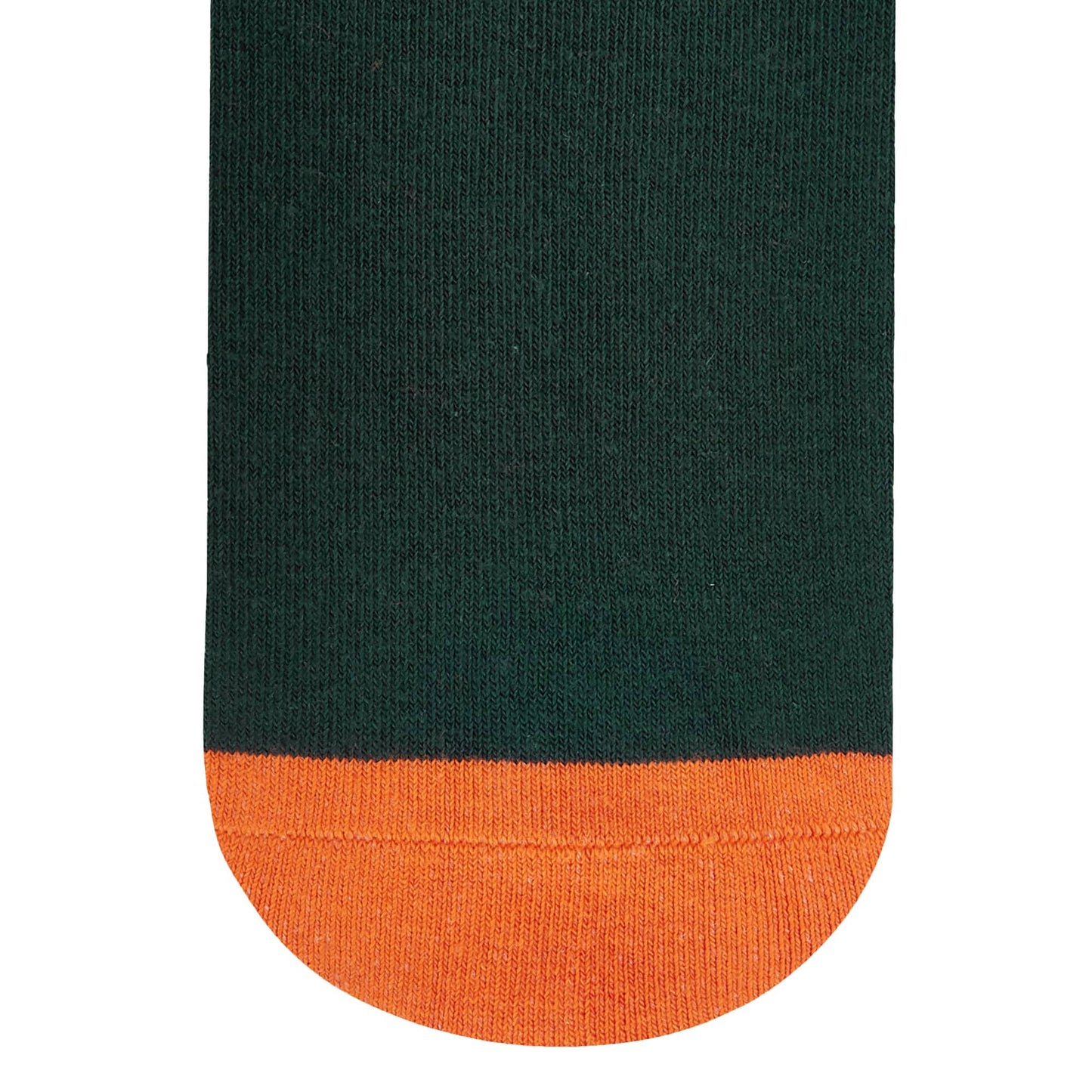 Dynamocks Stripes DUO Orange and Olive crew length socks - Closeup