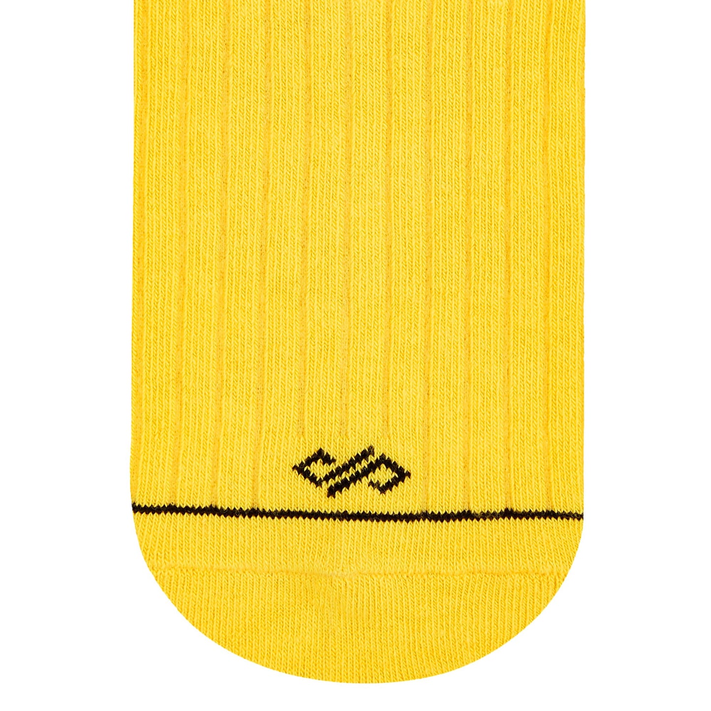 Dynamocks Yellow Solid Crew socks for men and women.