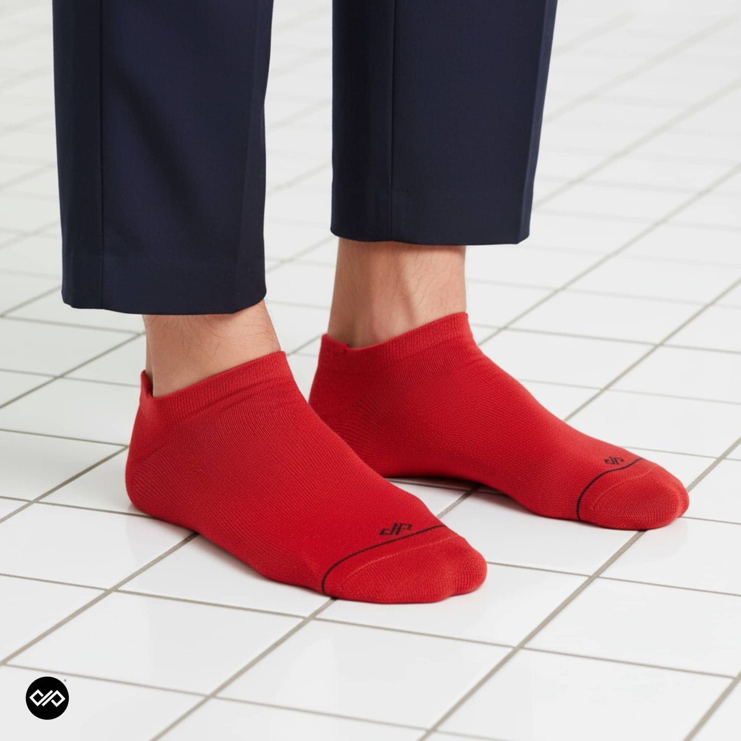 Red Low Ankle Length Socks for Men and Women.