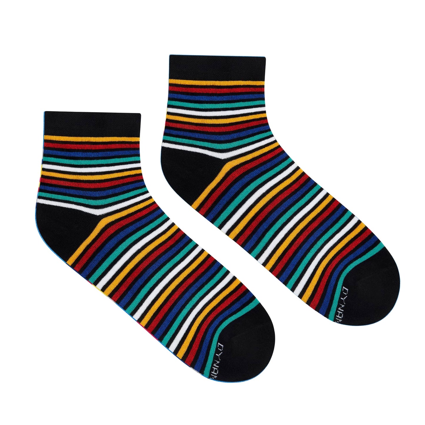 Dynamocks Stripes 9.0 Ankle length socks for men and women.