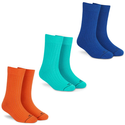 Unisex Cotton Crew Socks - Pack of 3 Pairs for Classic Comfort