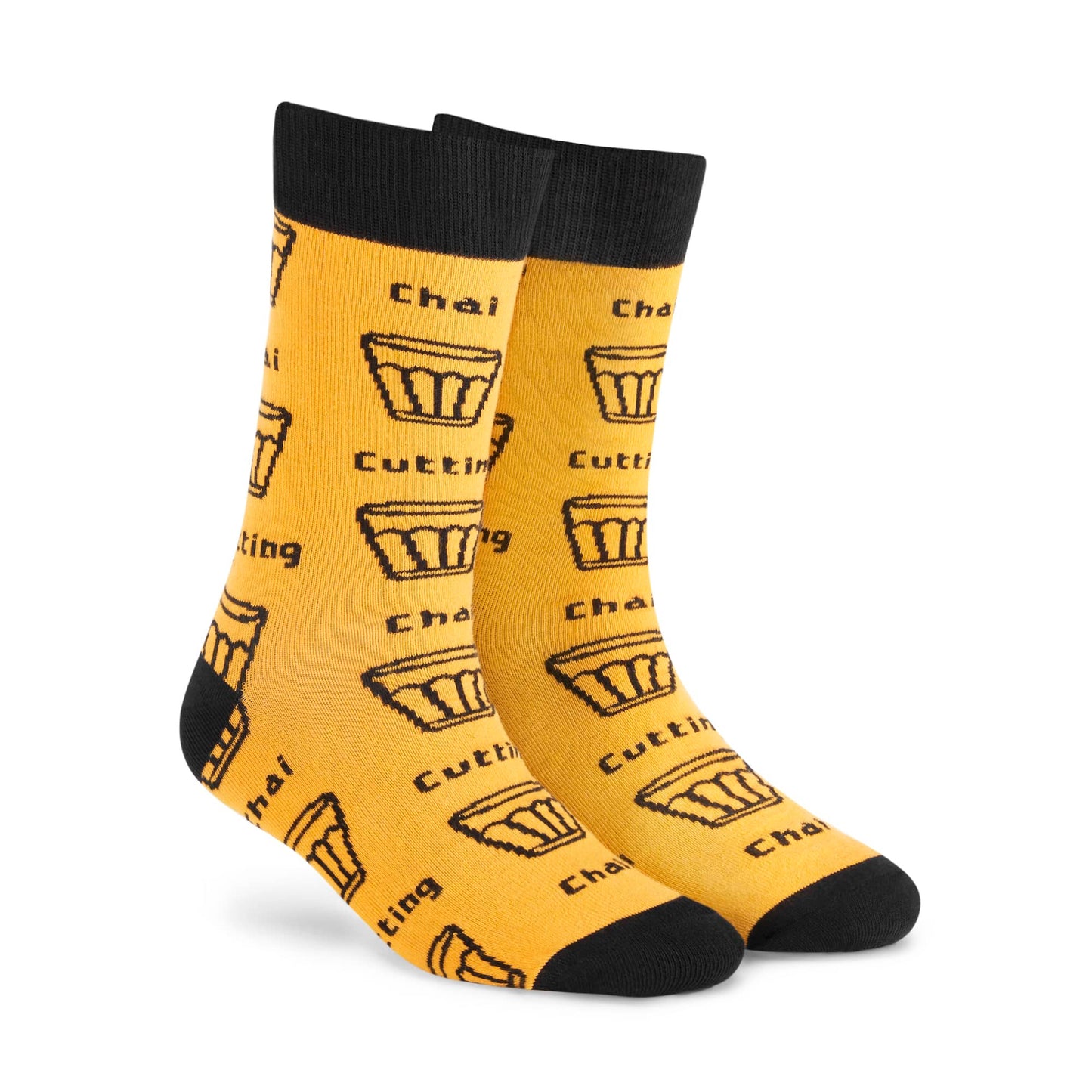Dynamocks Cutting Chai Crew Length Socks for Men and Women.