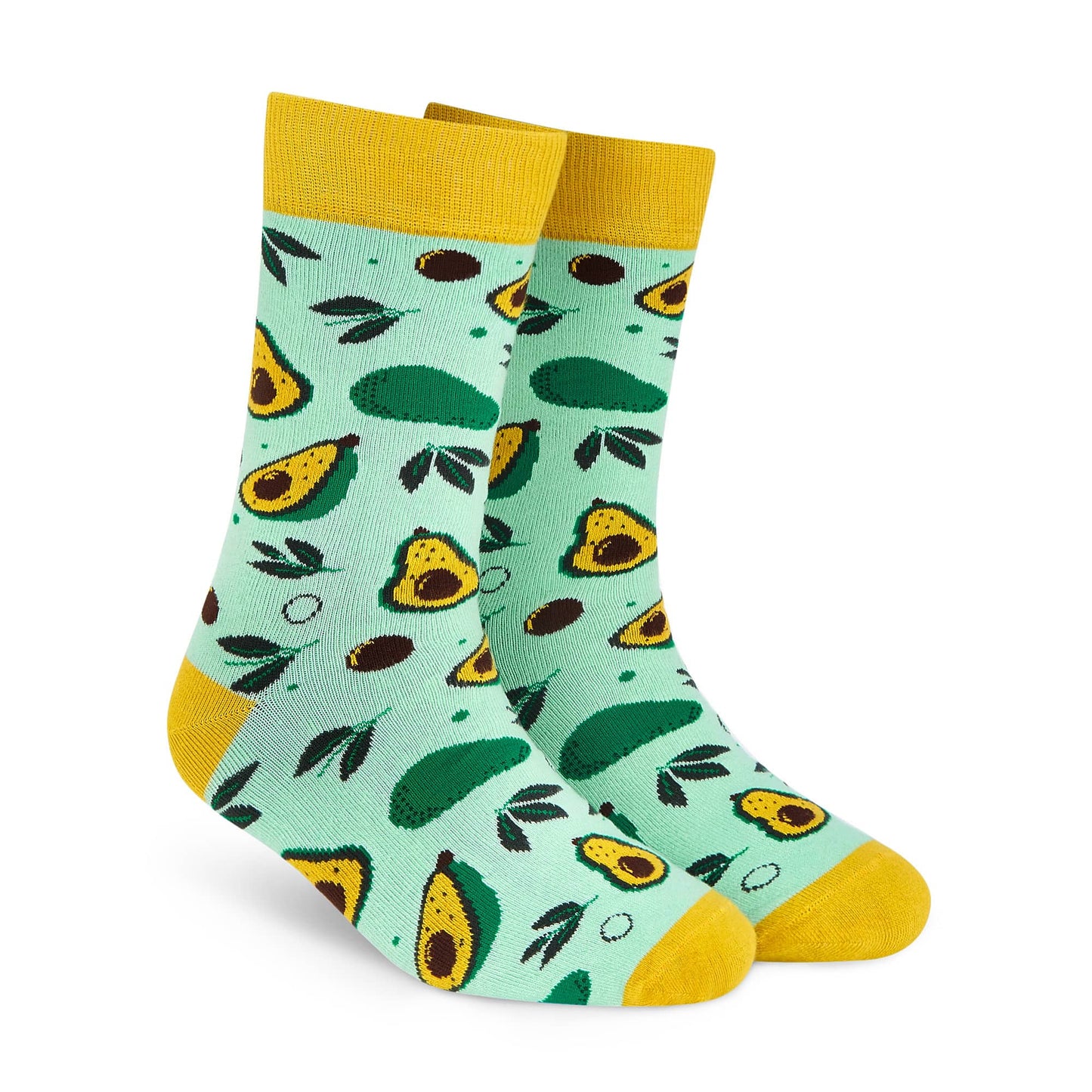 Dynamocks Avocados Crew Length Socks for Men and Women.