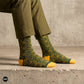 Ace crew socks with black formal trousers bold geometric design – Dynamocks