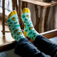 Dynamocks Avocados Crew Length Socks for Men and Women.