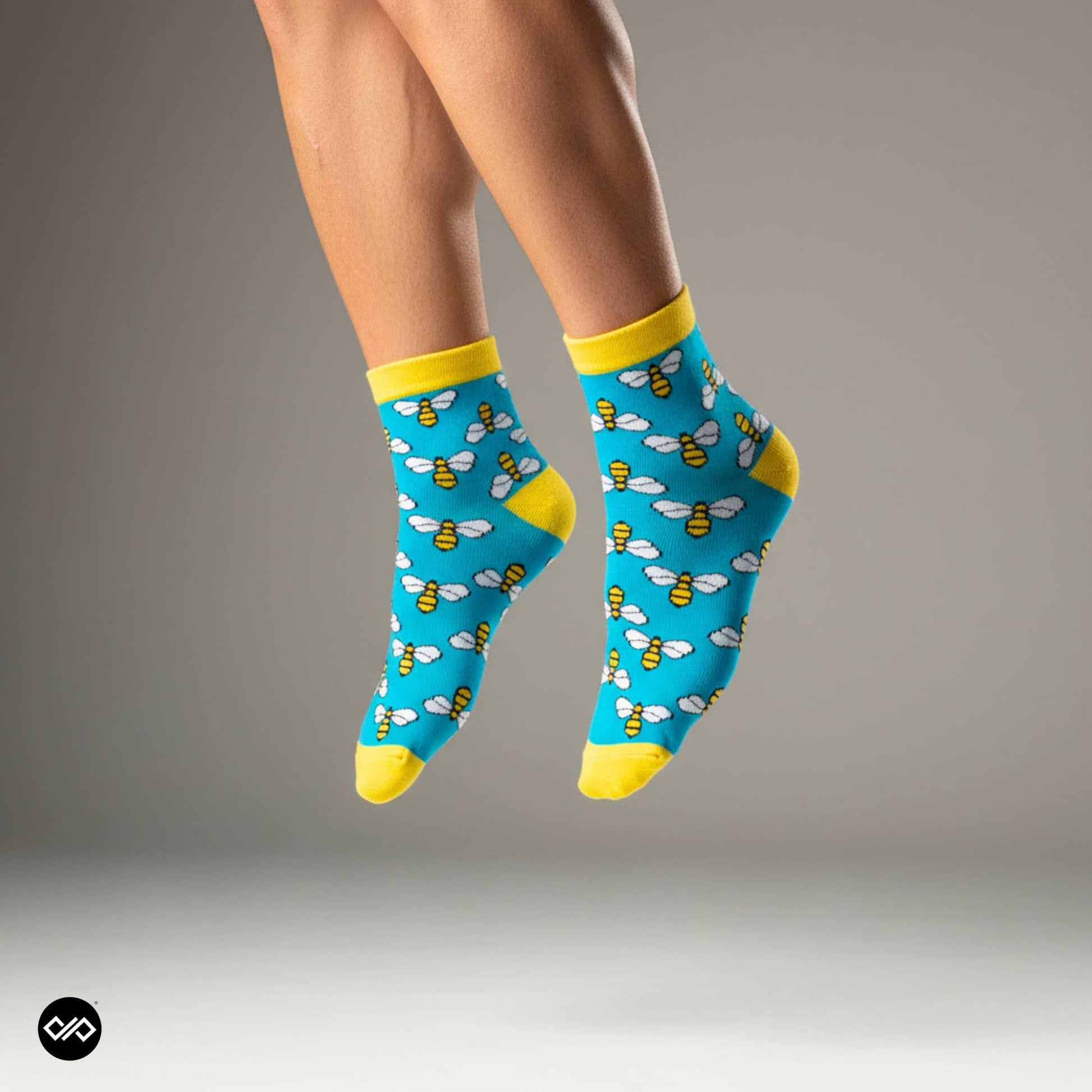 Dynamocks Bees Ankle Length socks for men and women.