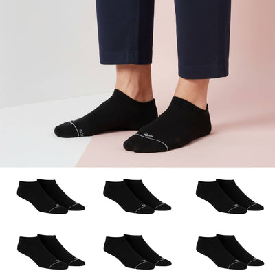 Premium Black Low Ankle Socks for Casual Wear - Pack of 6