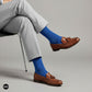 Dynamocks Bamboo Solid Royal Blue Crew length socks for Men and Women.
