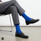 Dynamocks Bamboo Solid Royal Blue Crew length socks for Men and Women.