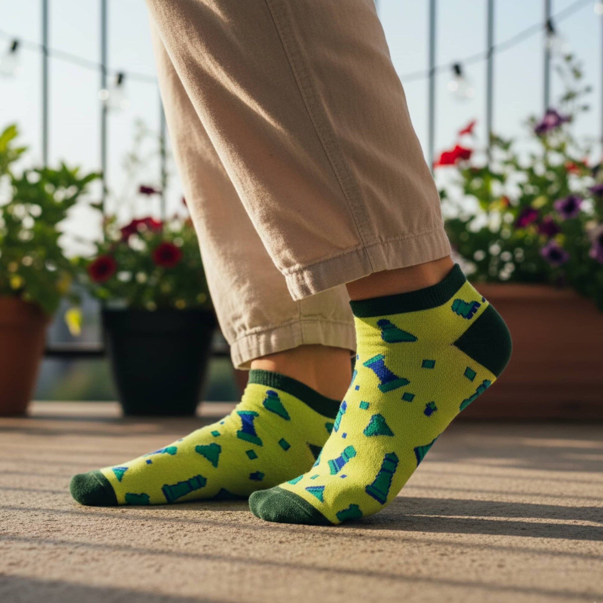 Dynamocks Chess Low Ankle Length Socks for Men and Women.