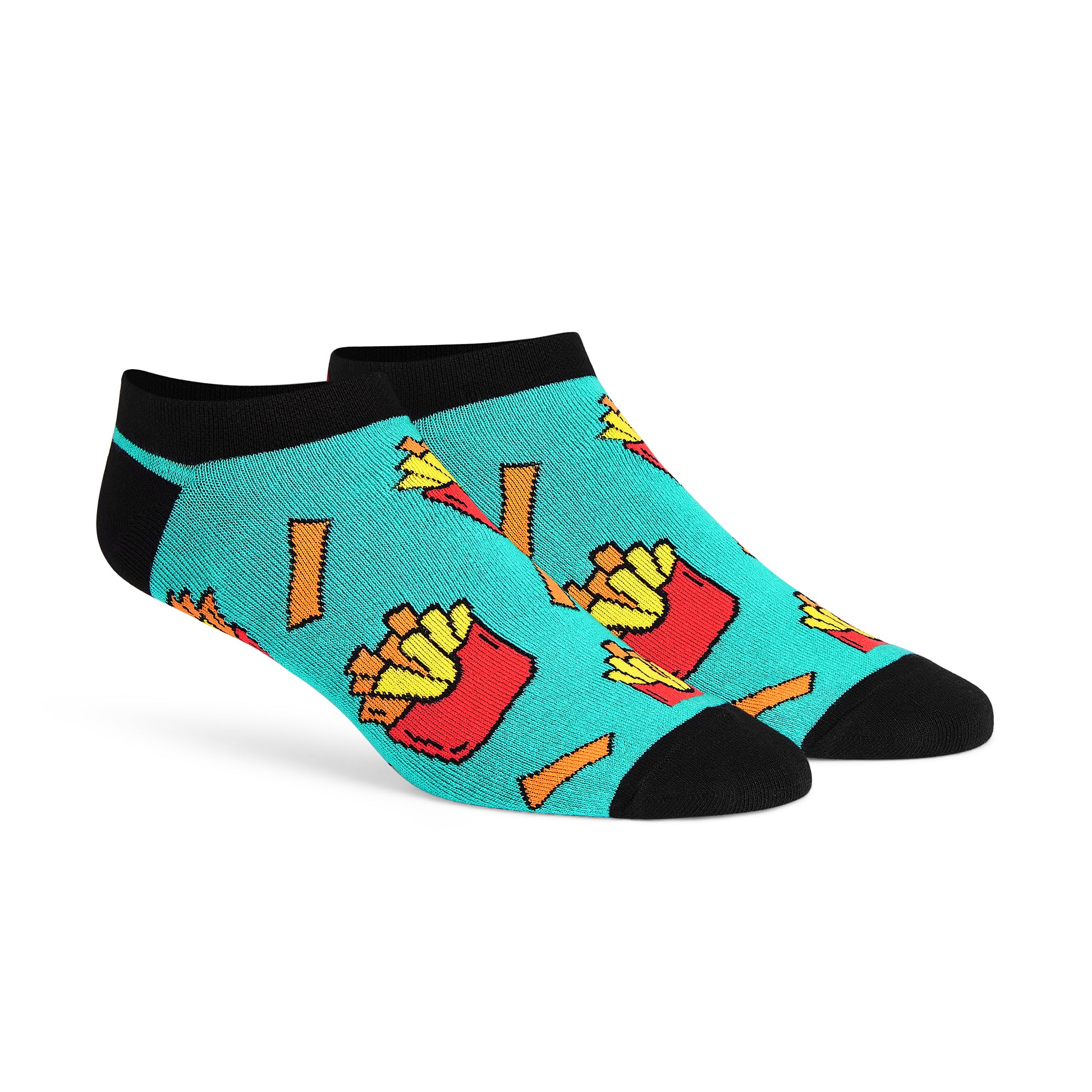 Dynamocks Low Ankle length Socks - Pack of 1 - For men and women - French Fries