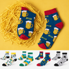 Good Vibes 4-pack ankle socks with Beer, Happy Leaf, Rickshaw and Music designs