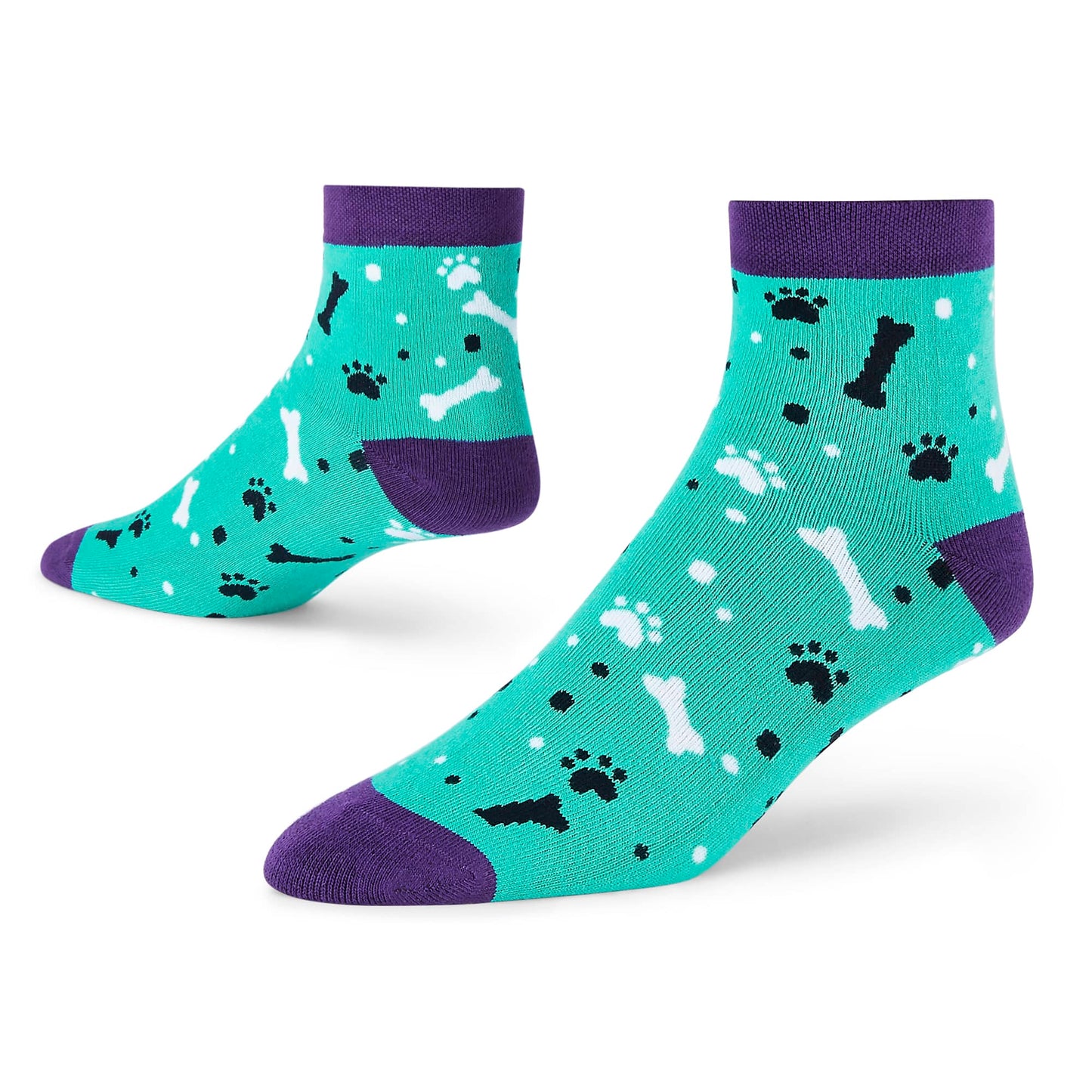 Dynamocks Paws & Bones Ankle Length Socks for men and Women.