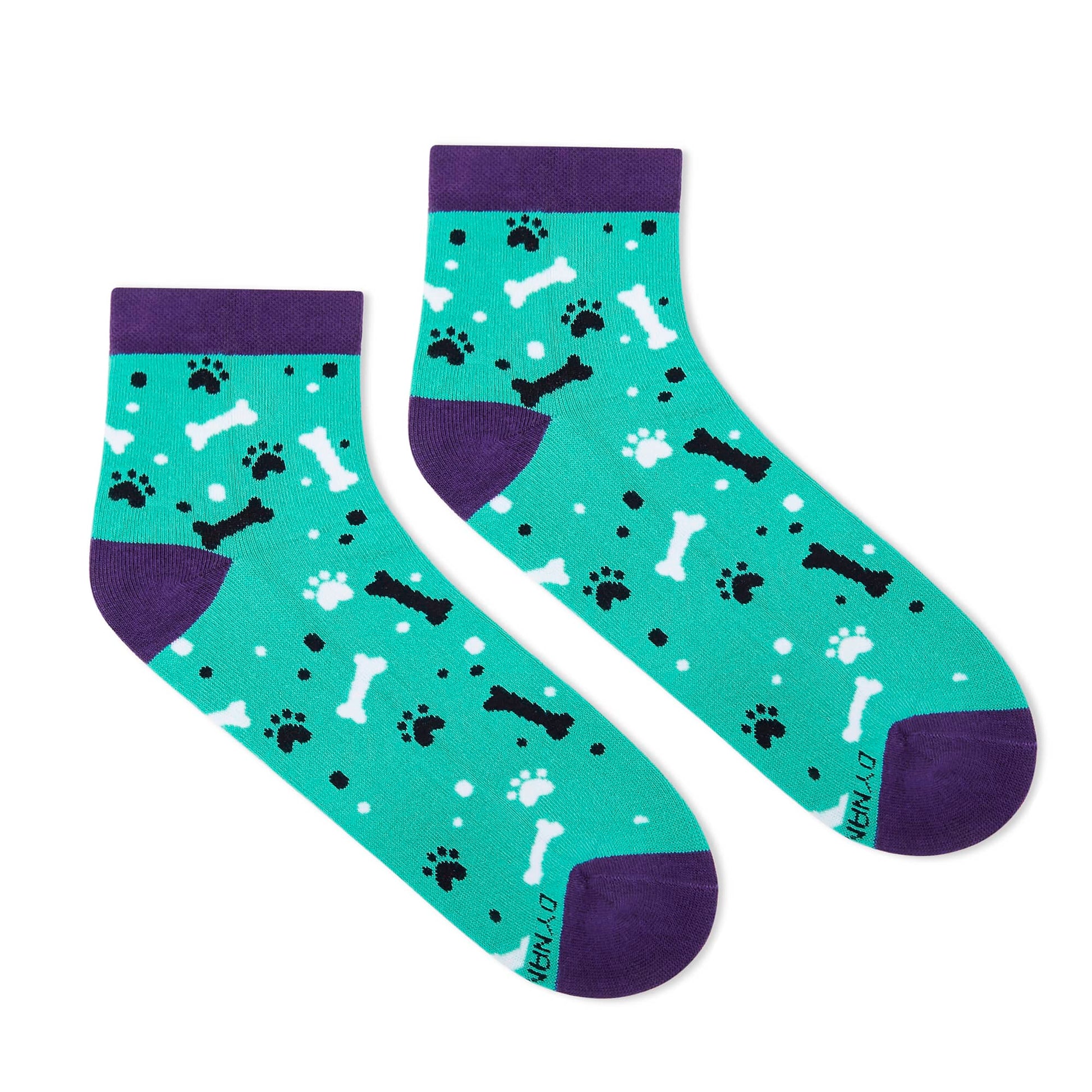 Dynamocks Paws & Bones Ankle Length Socks for men and Women.