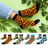 Pattern Play 4-pack ankle socks with Sizzle, Crossover, Rangoli and Cube designs