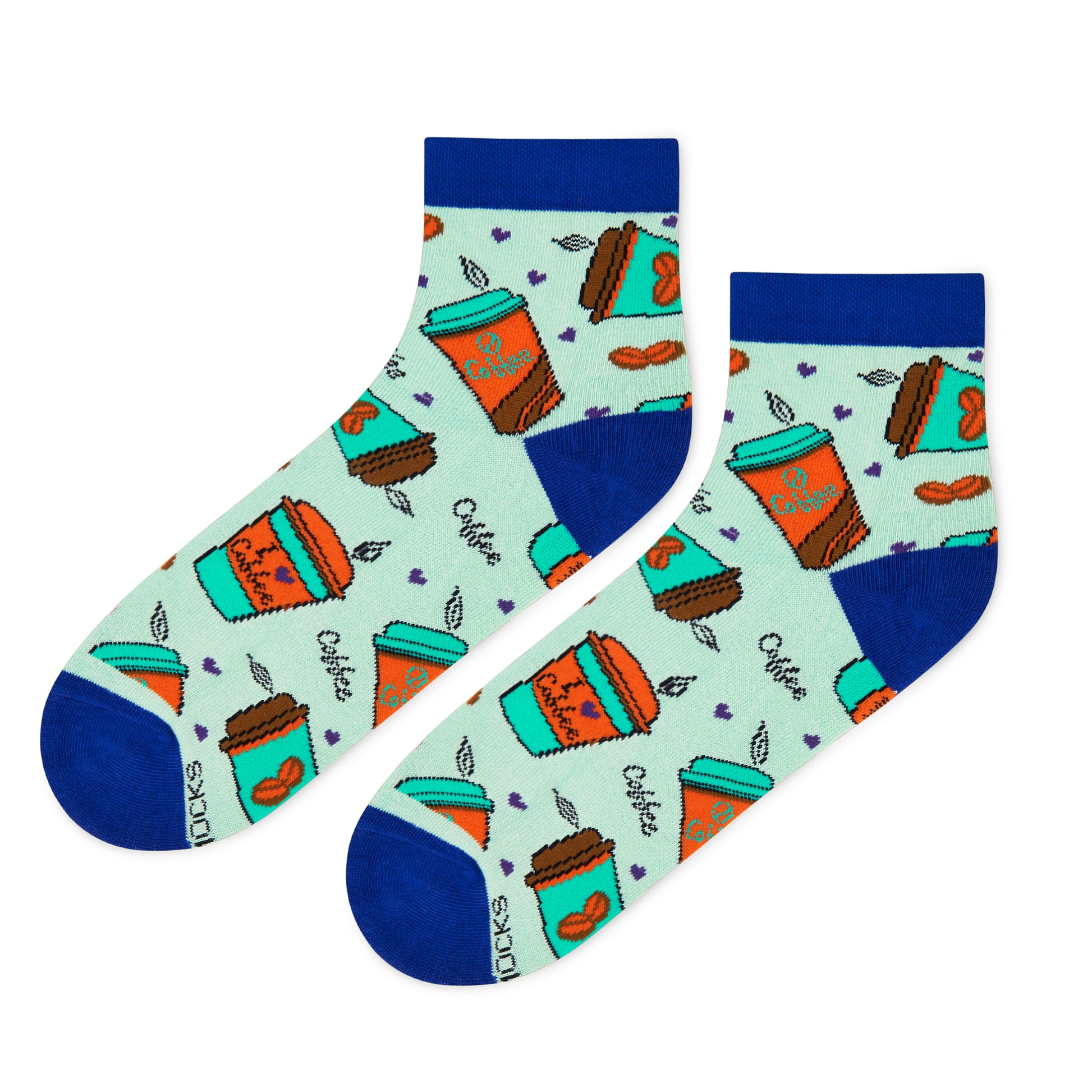 Dynamocks Coffee Cup Ankle Length Socks for Men and Women