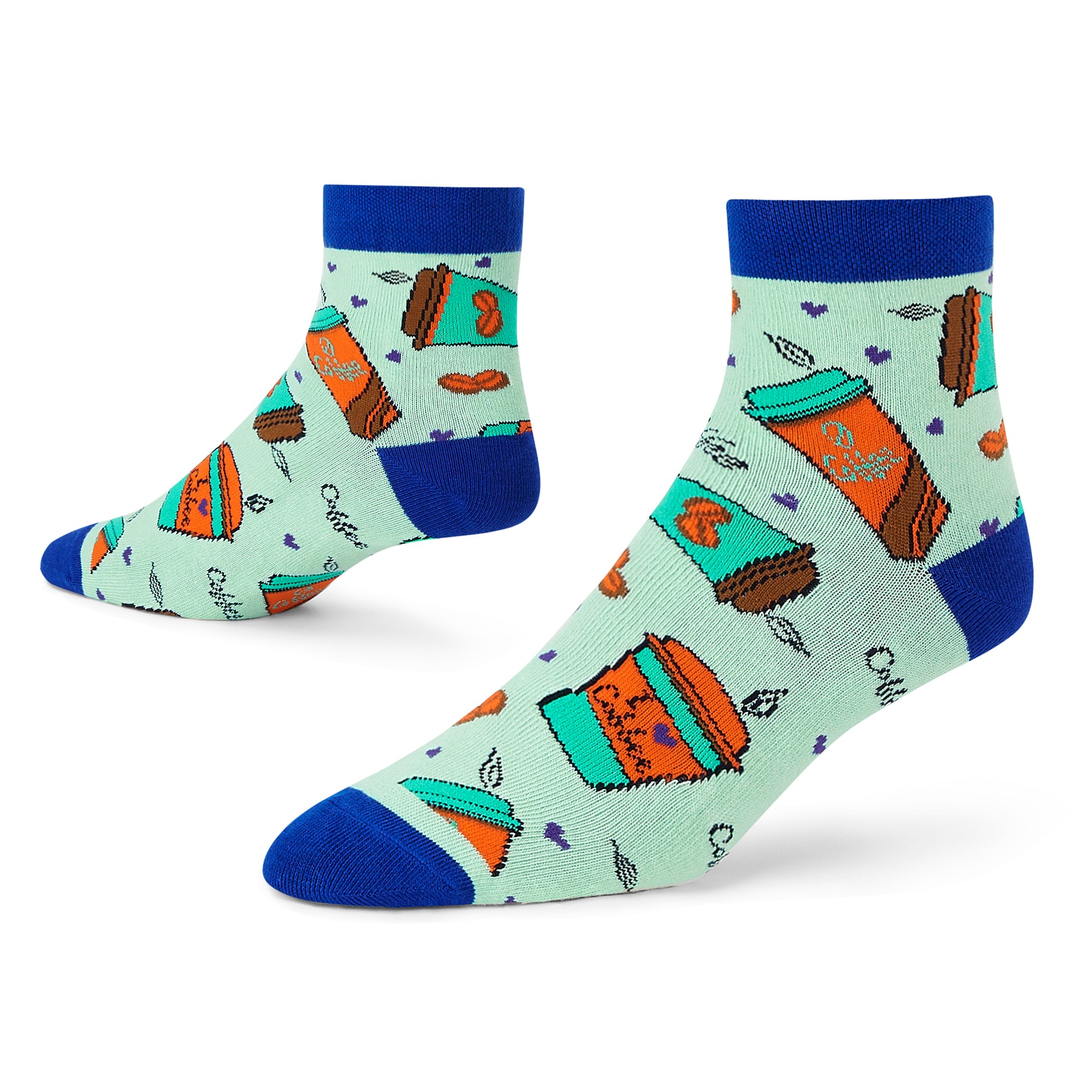 Dynamocks Coffee Cup Ankle Length Socks for Men and Women