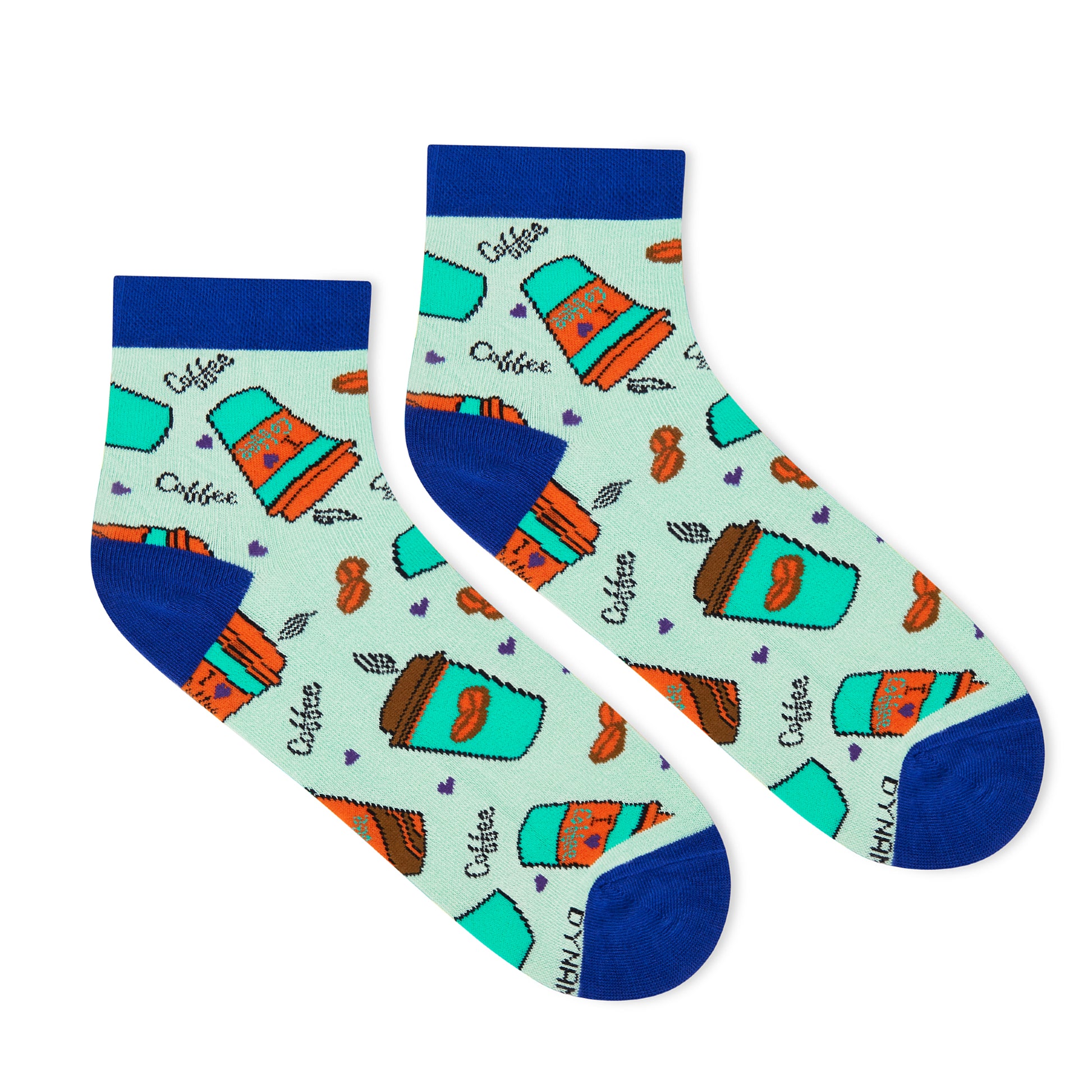 Dynamocks Coffee Cup Ankle Length Socks for Men and Women