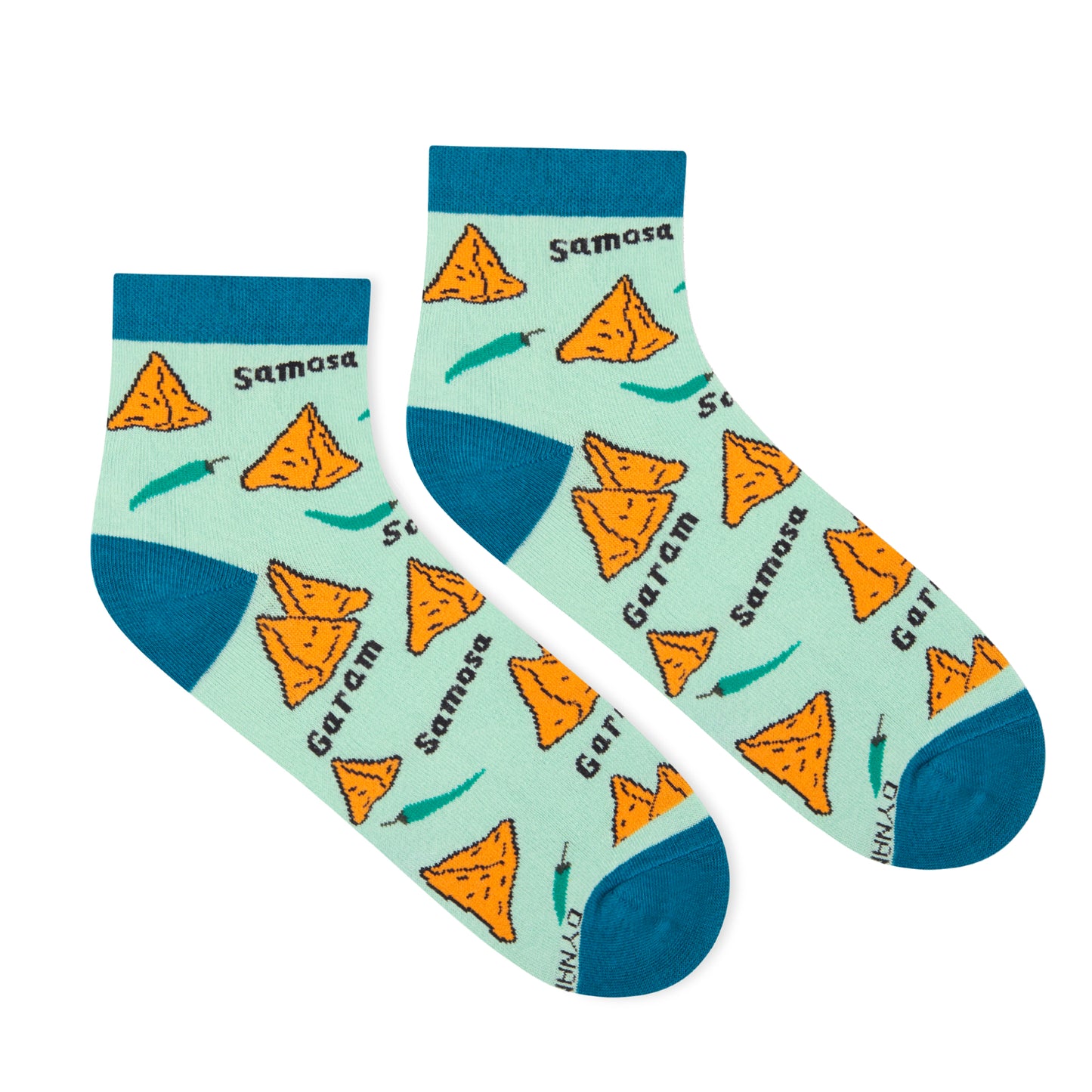 Dynamocks Samosa Ankle Length Socks for Men and Women.