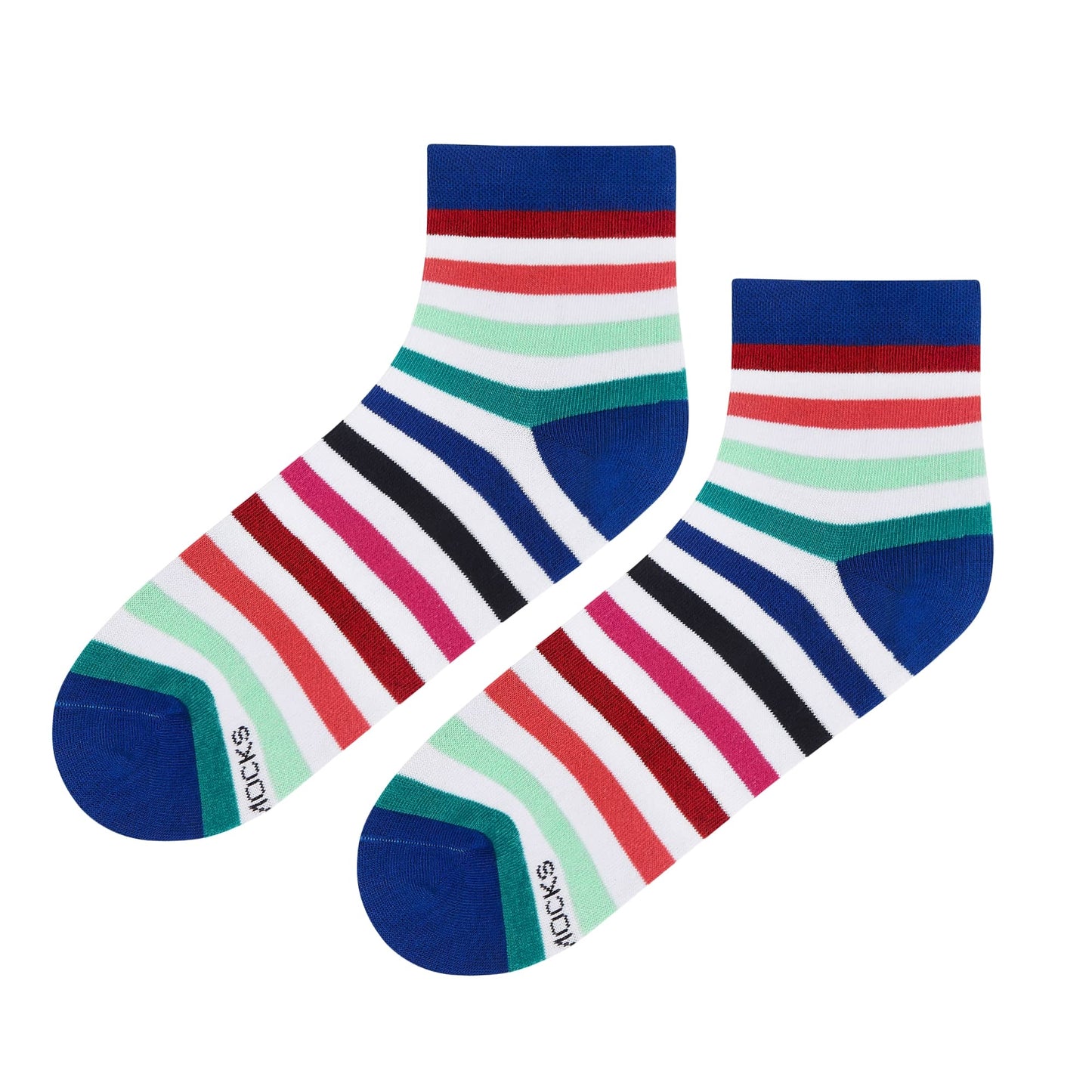 Dynamocks Stripes 19.0 Ankle Length Socks for Men and Women.