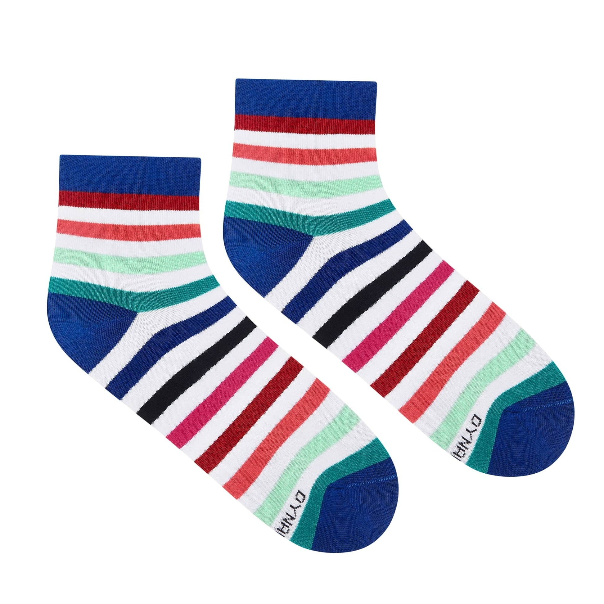Dynamocks Stripes 19.0 Ankle Length Socks for Men and Women.