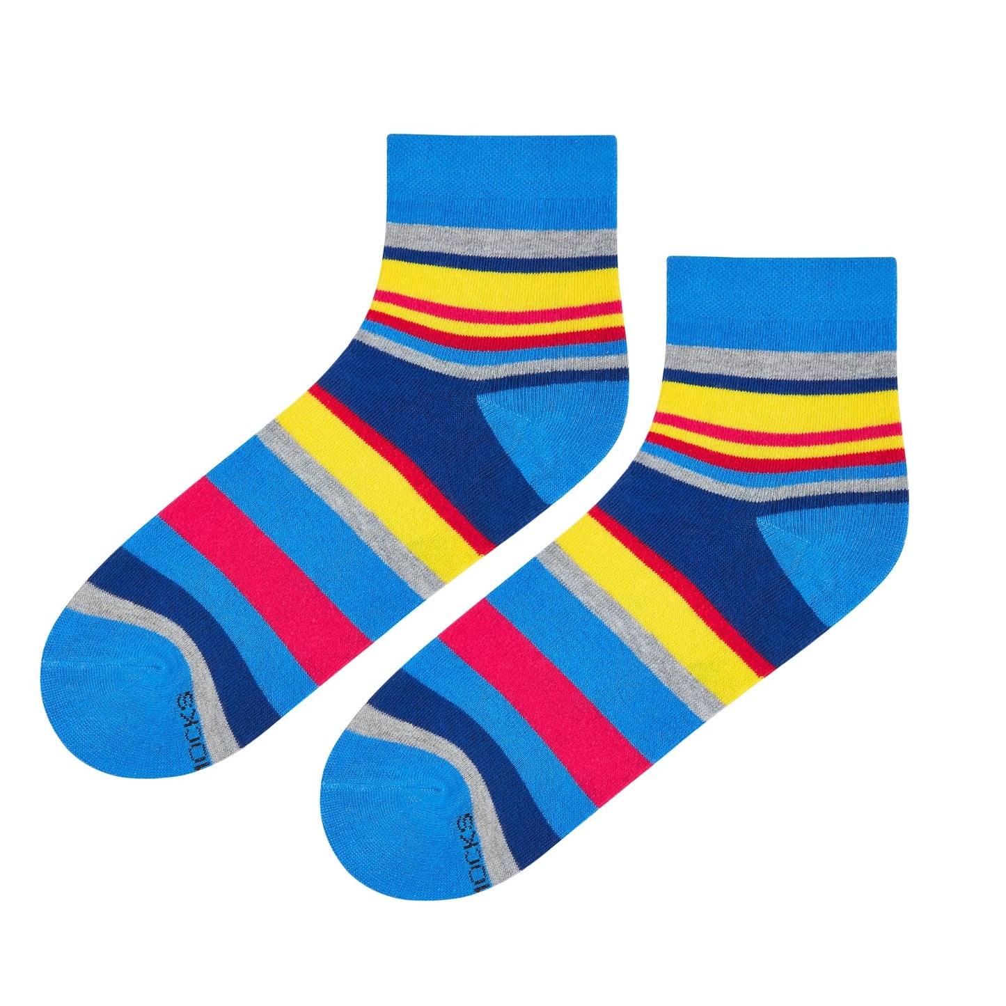 Dynamocks Stripes 5.0 Ankle Length Socks for Men and Women.