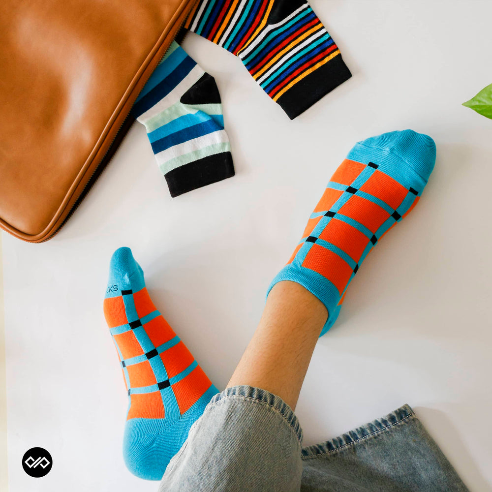 Dynamocks Dashing Low Ankle Length Socks for Men and women.