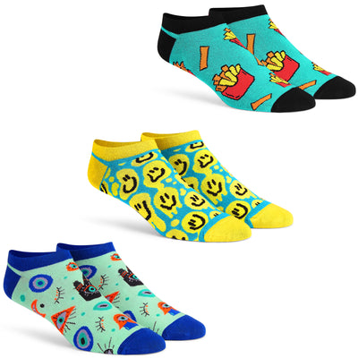Fun Collection - Designer Low Ankle Socks (Pack of 3)