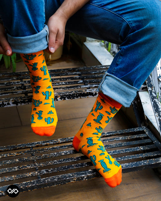 Dynamocks Cactus Crew Length Socks for Men and Women.