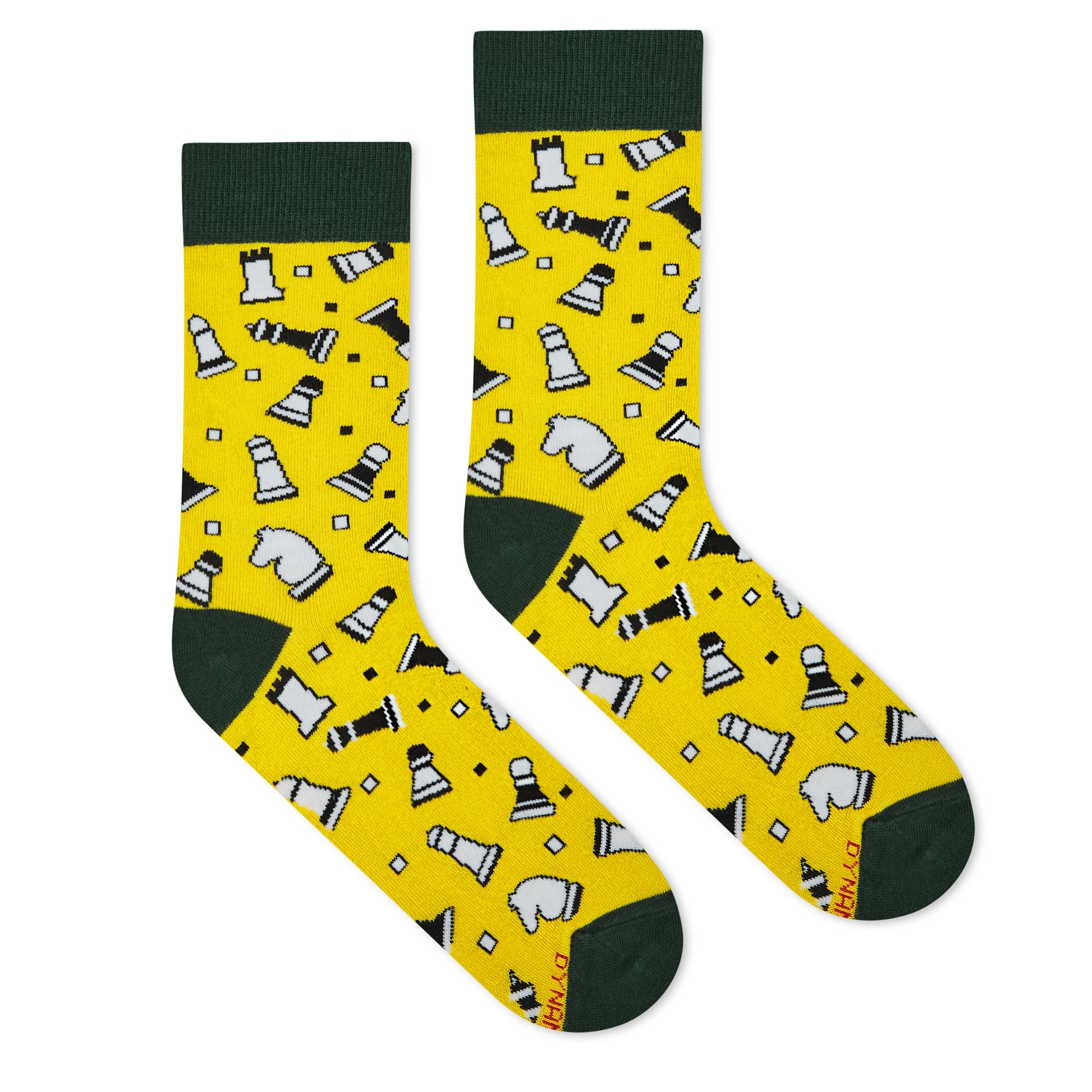 Dynamocks Chess Crew Length Socks for Men and Women.