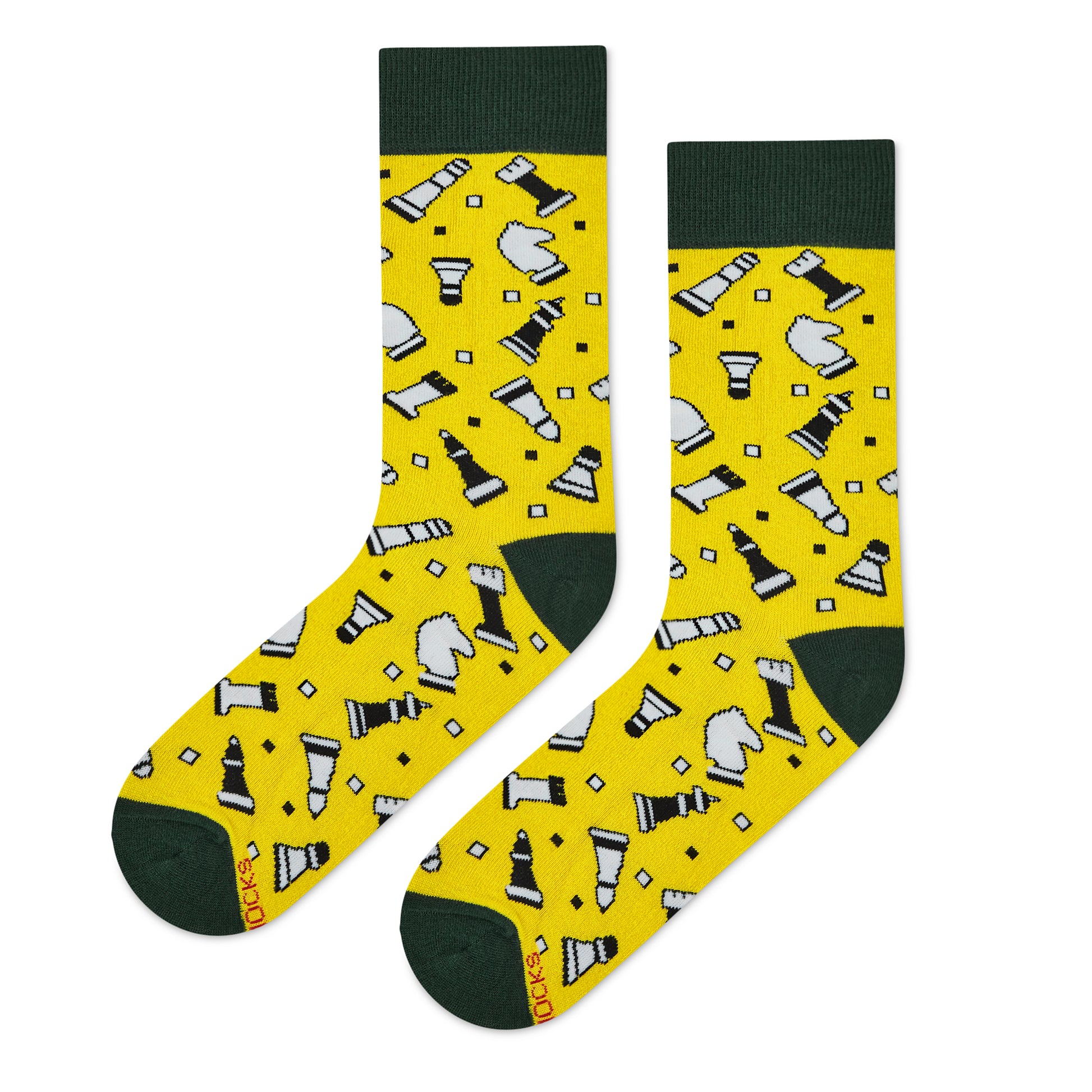 Dynamocks Chess Crew Length Socks for Men and Women.