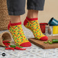 Dynamocks Chillies Low Ankle Length Socks for Men and Women.