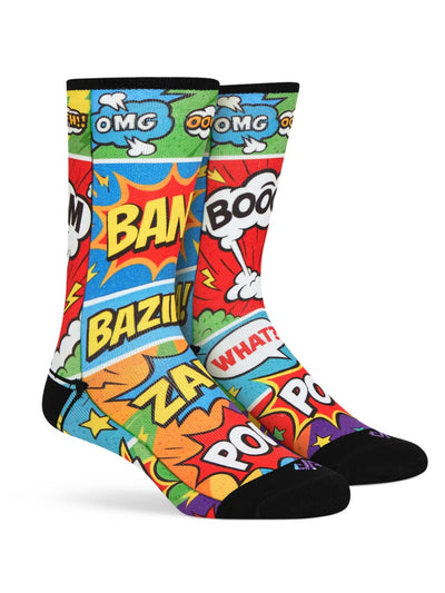 Comic Boom Unisex Crew Length Socks