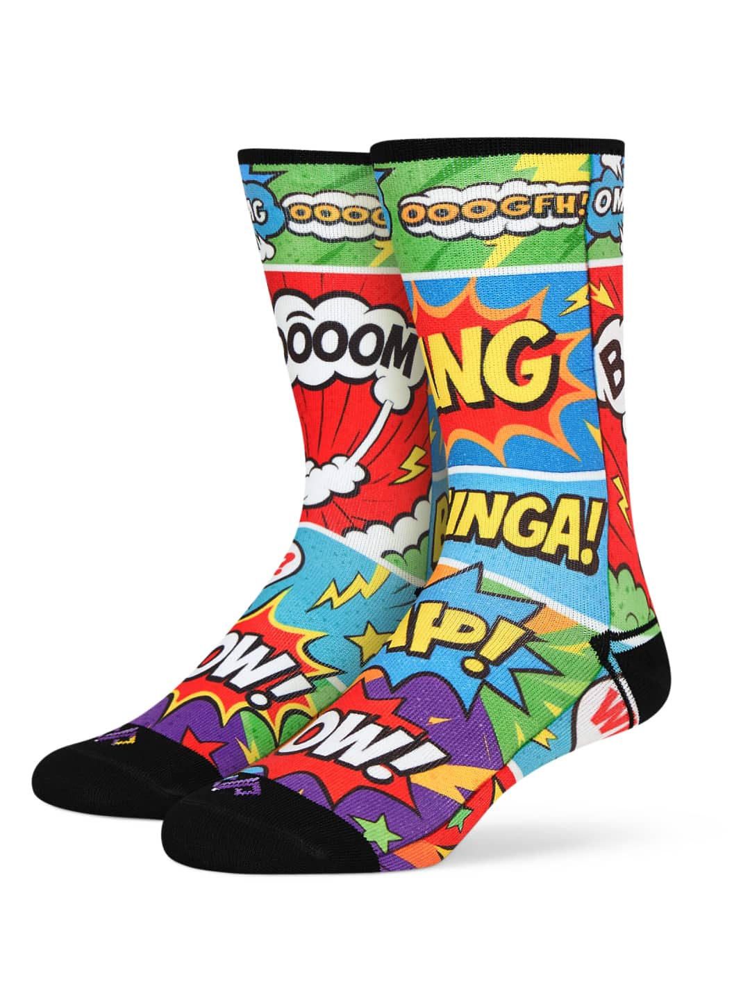 Dynamocks Comic Boom Crew Length Socks for Men and Women.