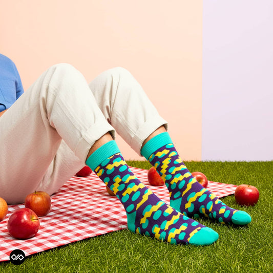 Dynamocks Confetti Crew Length Socks for men and women.