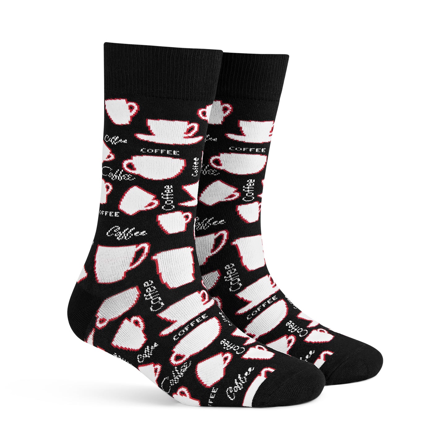 Dynamocks Black Coffee Crew Length Socks for Men and Women.