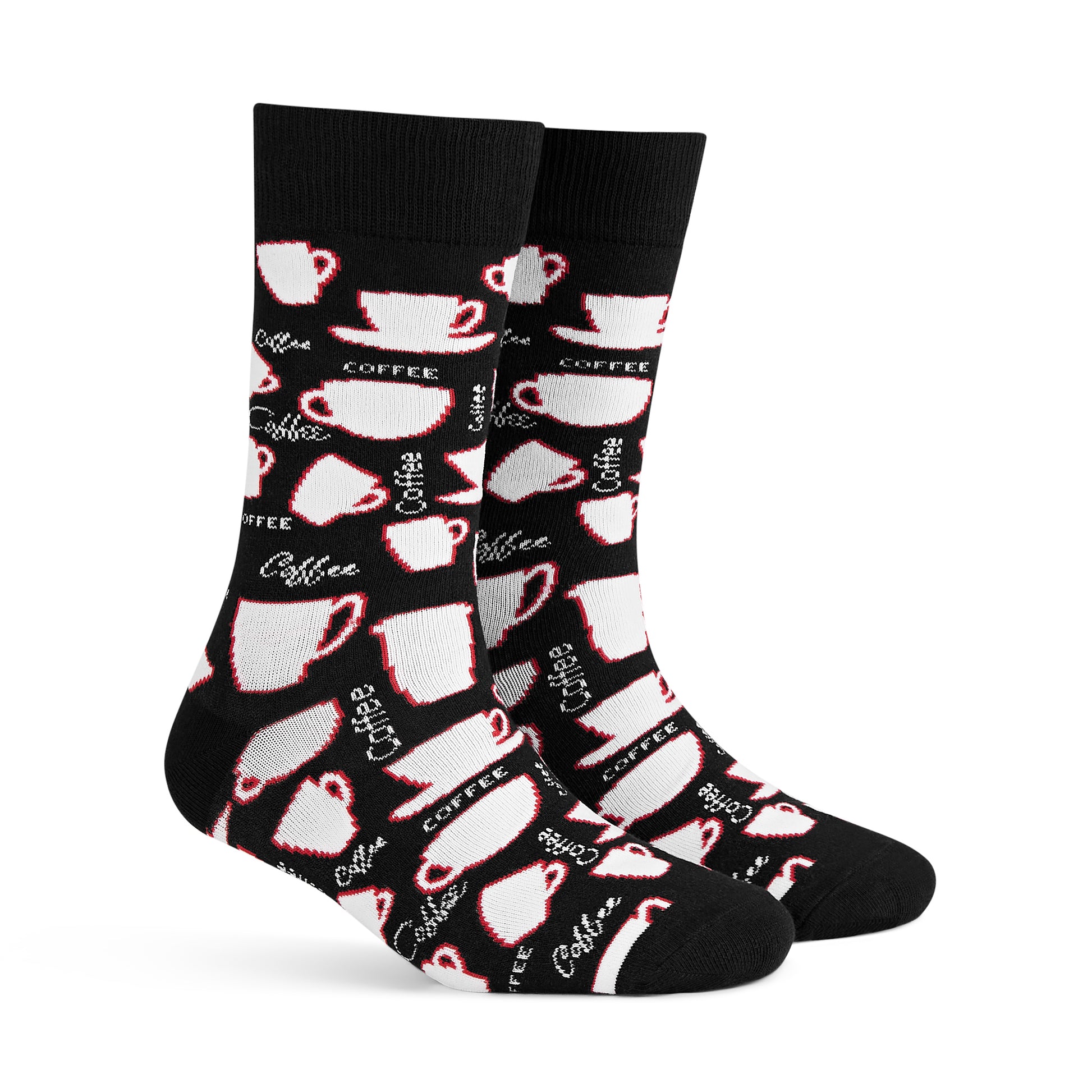Dynamocks Black Coffee Crew Length Socks for Men and Women.