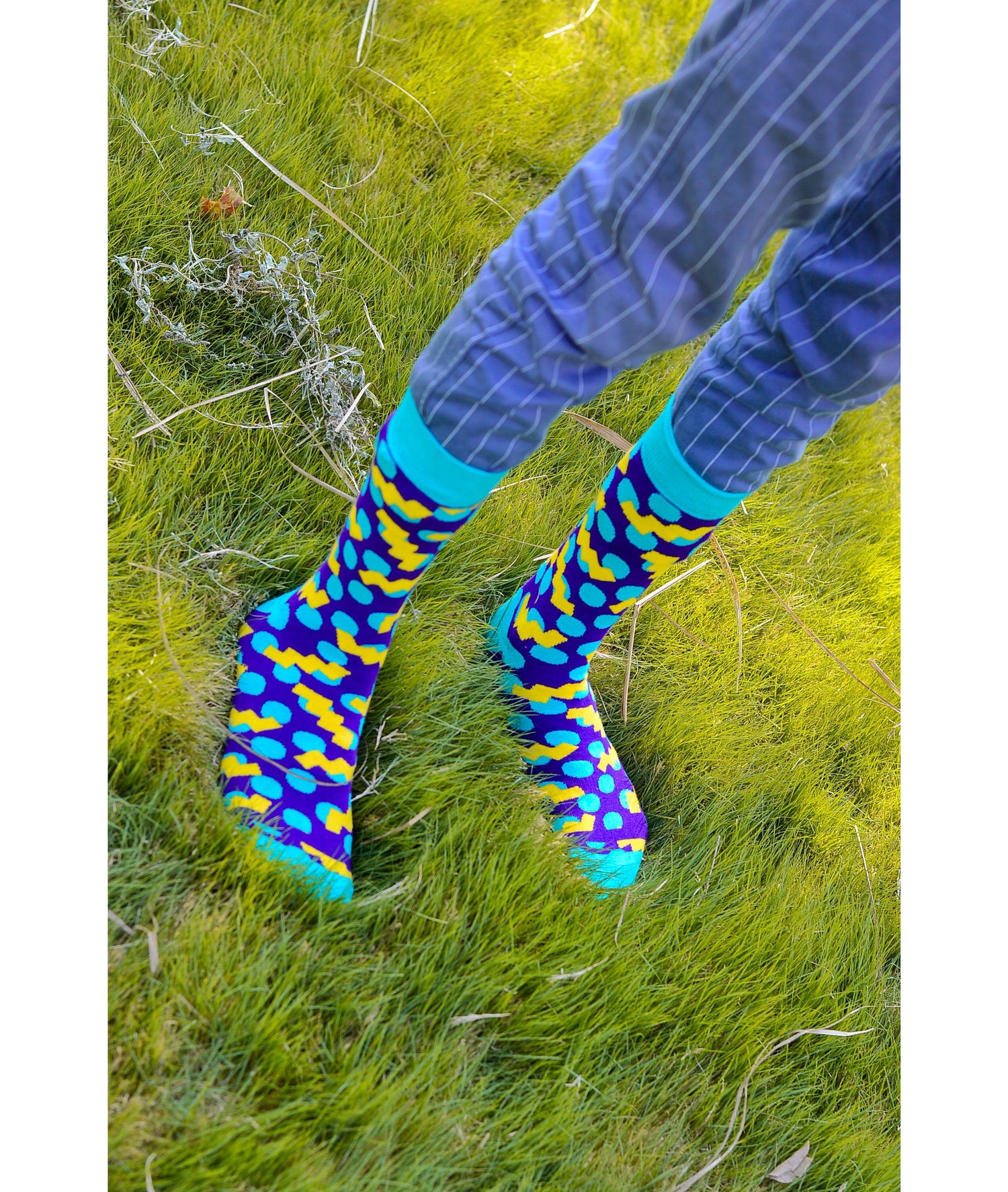 Dynamocks Confetti Crew Length Socks for Men and Women.