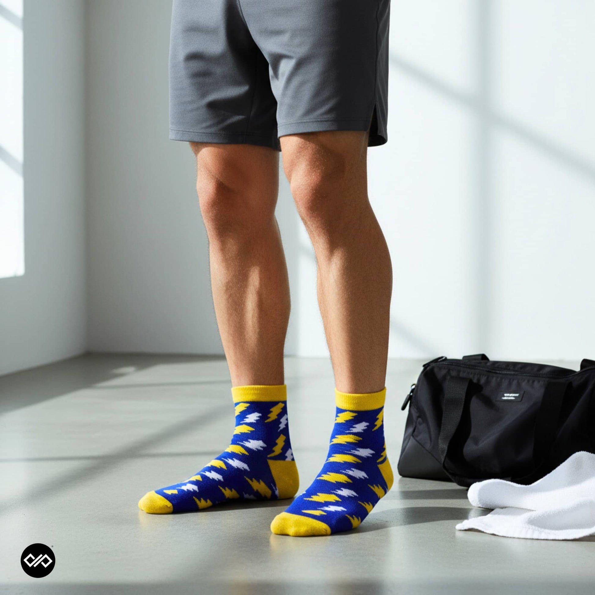 Dynamocks Bolt Ankle Length Socks for men and women