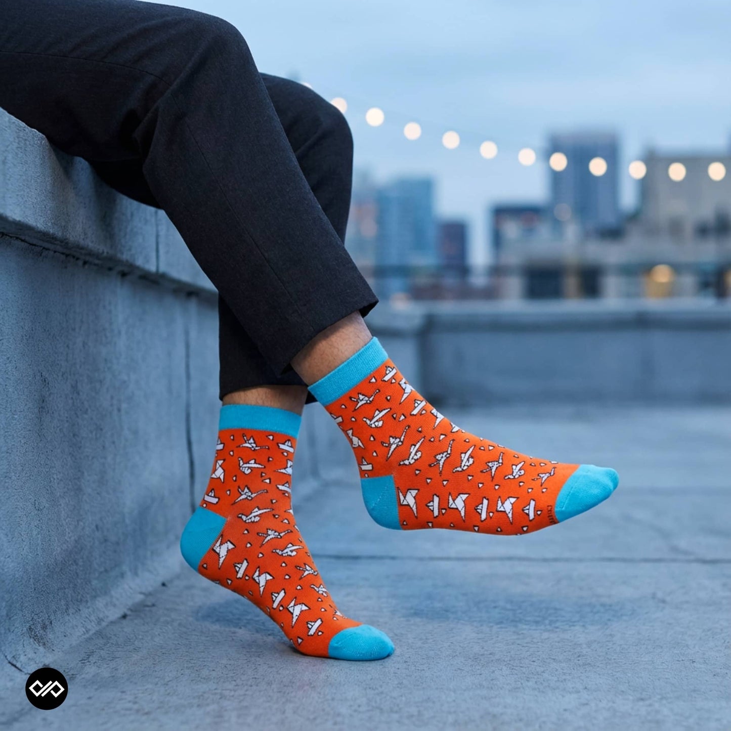 Dynamocks Origami Ankle Length Socks for men and women