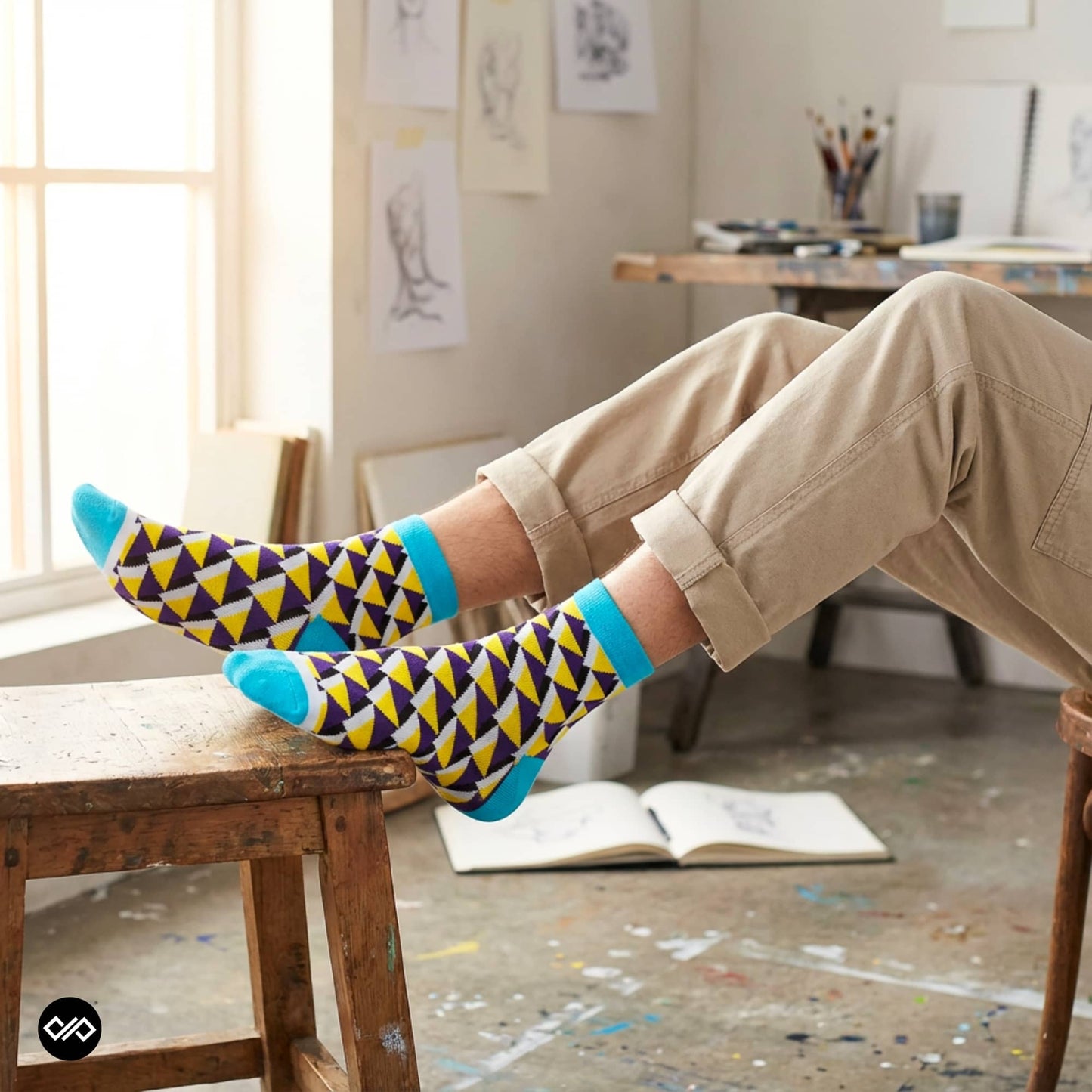 Dynamocks Prism Ankle Length Socks for men and women
