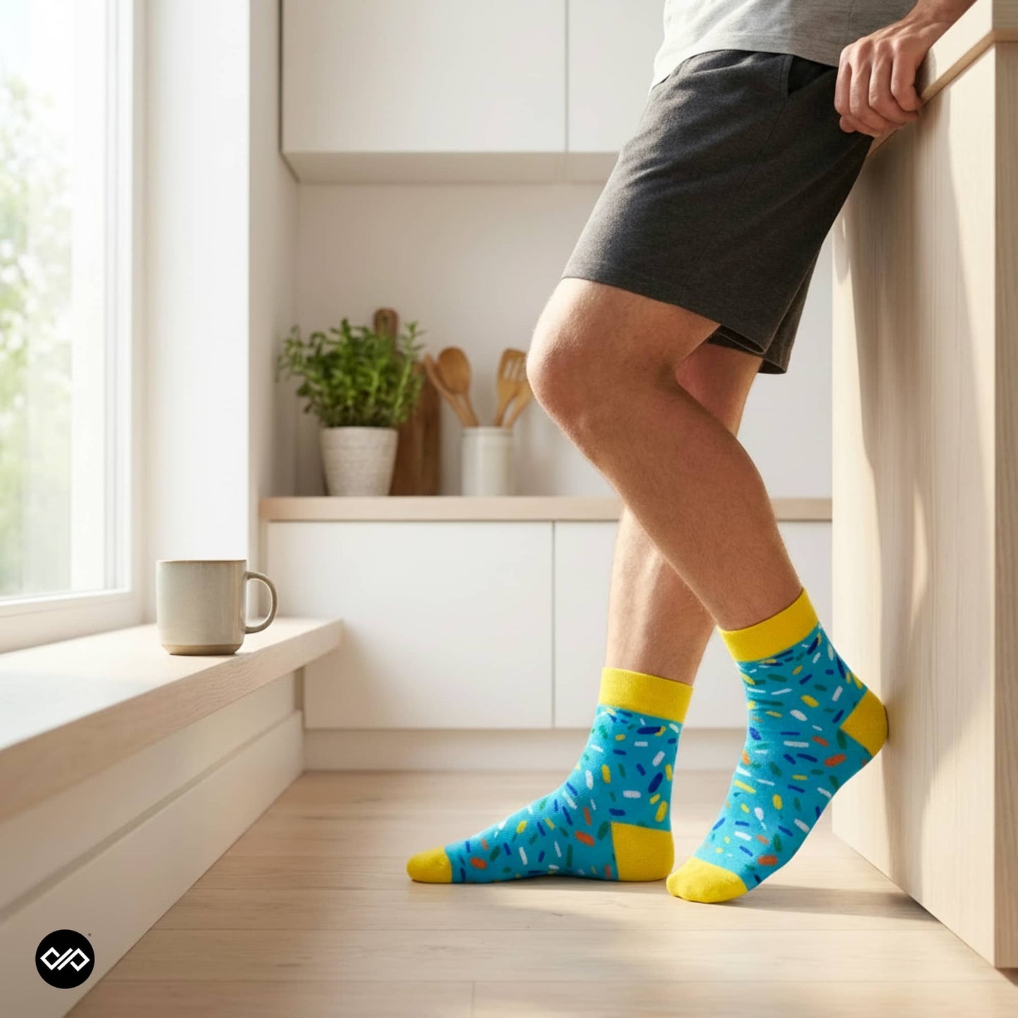 Dynamocks Sprinkles Ankle Length Socks for men and women