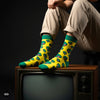 Dynamocks Alien Crew Length Socks for Men and Women.