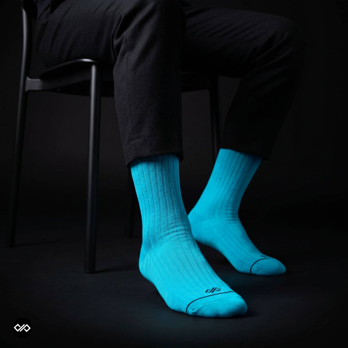 Dynamocks Aqua Crew Length Socks for Men and Women.
