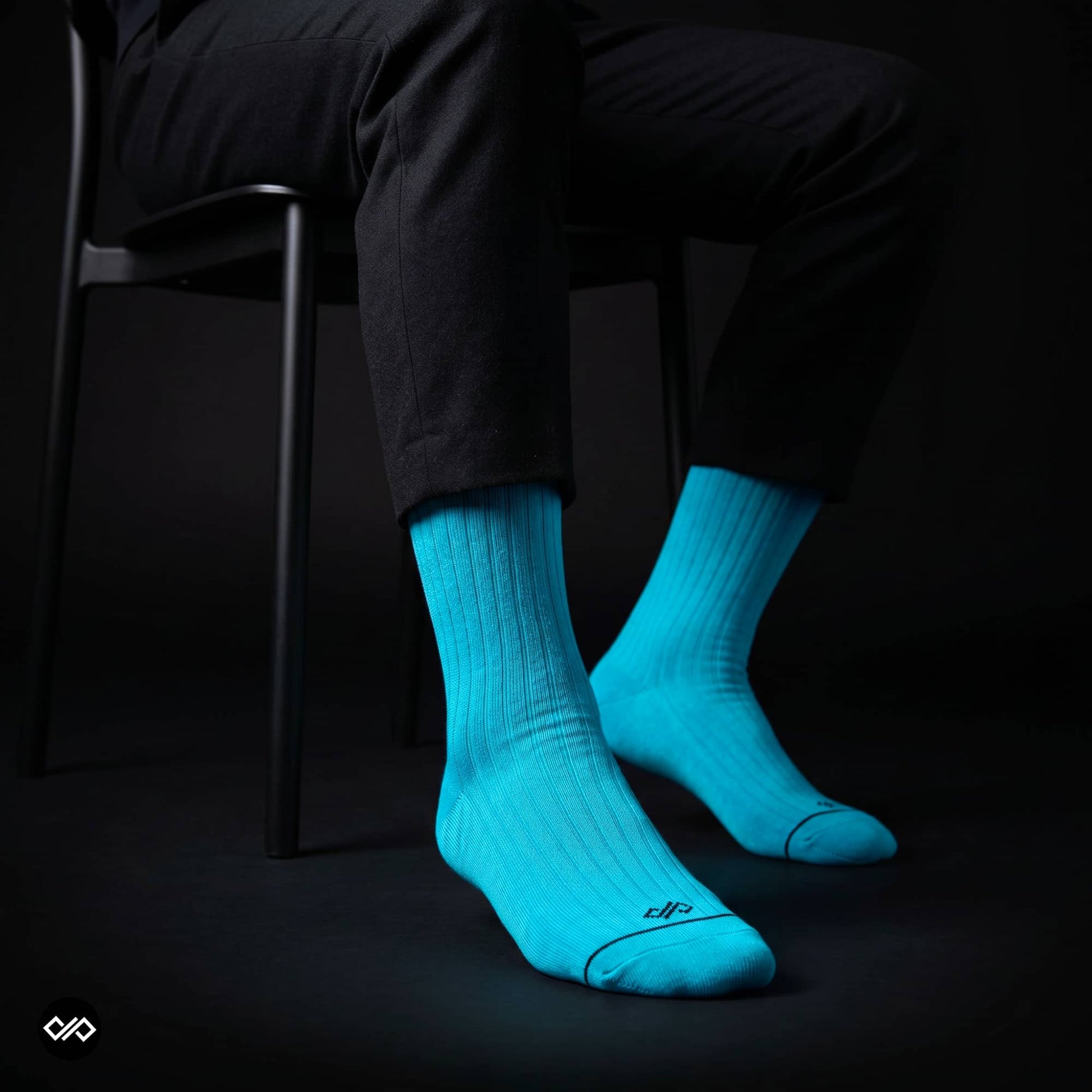 Dynamocks Aqua Crew Length Socks for Men and Women.