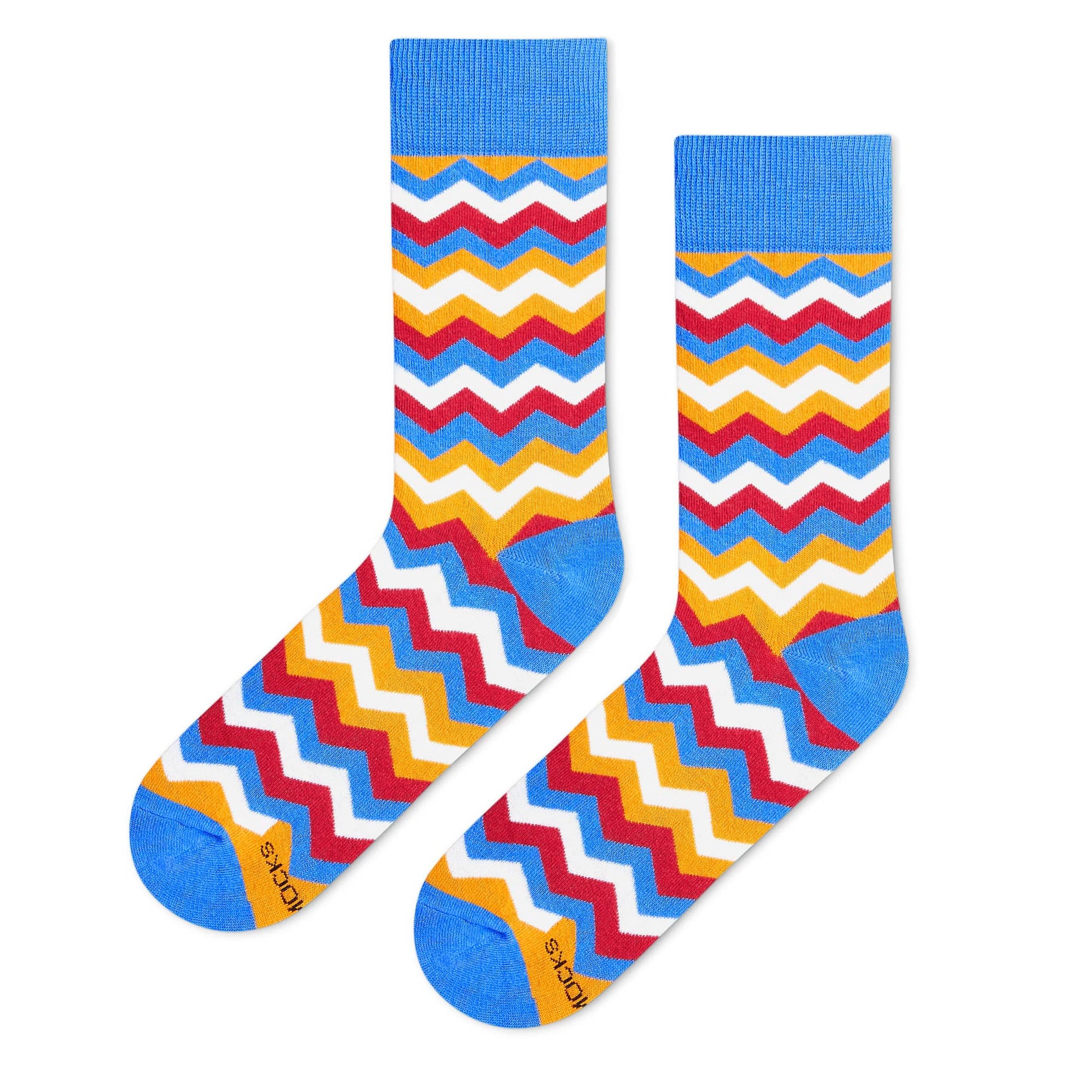 Banger crew socks reinforced heel and toe construction — Dynamocks premium combed cotton